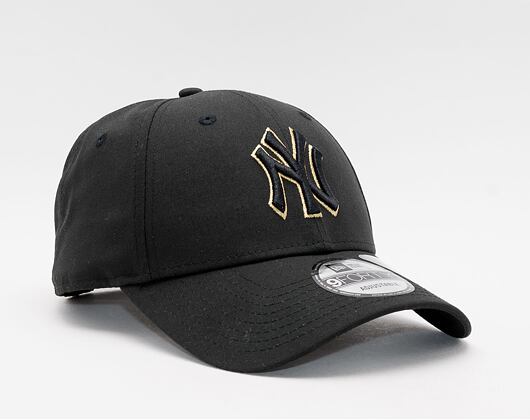 Kšiltovka New Era 9FORTY MLB Black and Gold New York Yankees Black