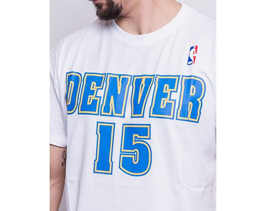 Triko Mitchell & Ness Denver Nuggets Carmelo Anthony Name & Number Tee White