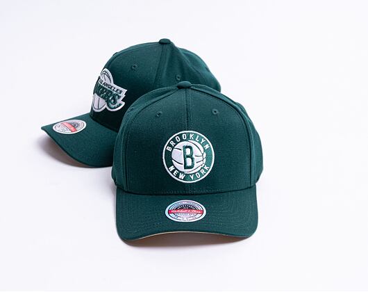 Kšiltovka Mitchell & Ness Brooklyn Nets Moss And Sand Redline Stretch Snapback Green
