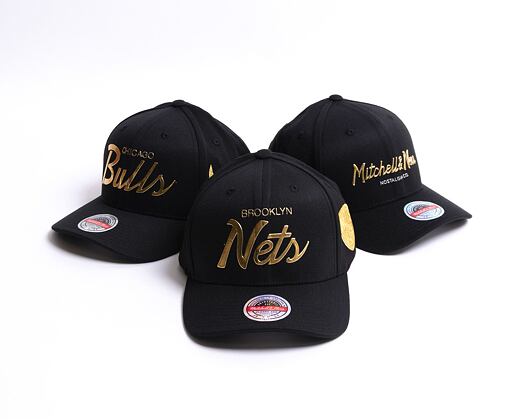 Kšiltovka Mitchell & Ness Brooklyn Nets Weald Script Redline Stretch Snapback Black