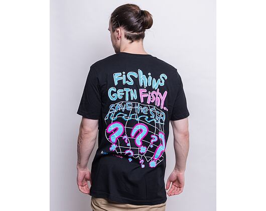 Triko Pink Dolphin FISHIN TEE QS2111FIBL BLACK