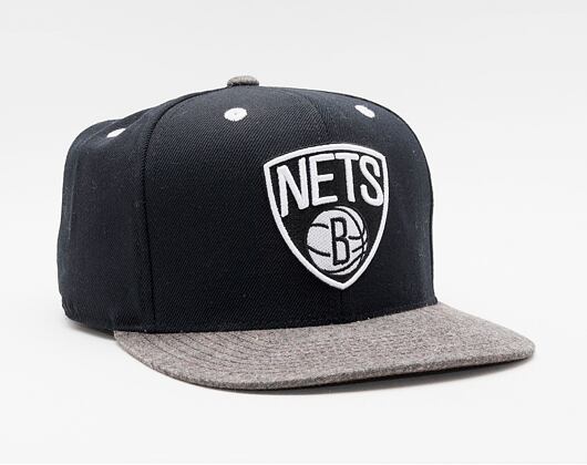 Kšiltovka Mitchell & Ness Fitted Brooklyn Nets 2TONE Black/Grey
