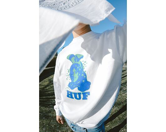 Triko s dlouhým rukávem HUF Playboy Bunny Longsleeve White