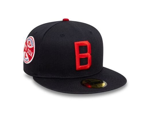 Kšiltovka New Era 59FIFTY Cooperstown Multi WS Patch Boston Red Sox Fitted Navy