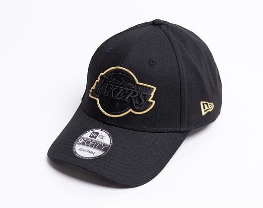 Kšiltovka New Era 9FORTY Gold Pop Los Angeles Lakers Snapback Black