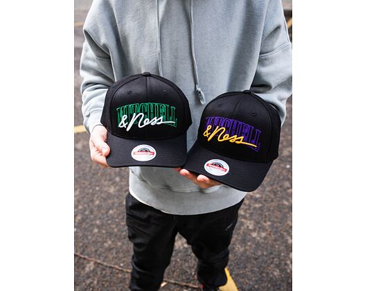 Kšiltovka Mitchell & Ness Branded Zone Redline Stretch Snapback Purple/Yellow