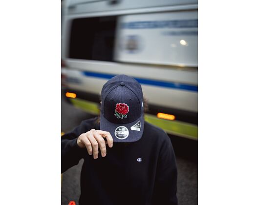 Kšiltovka New Era 9FIFTY Stretch-Snap Heather Rugby Footbal Union Snapback Navy