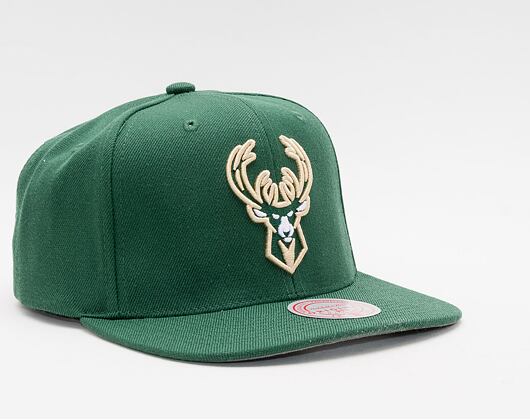 Kšiltovka Mitchell & Ness - Team Ground 2.0 Snapback - Milwaukee Bucks - Green