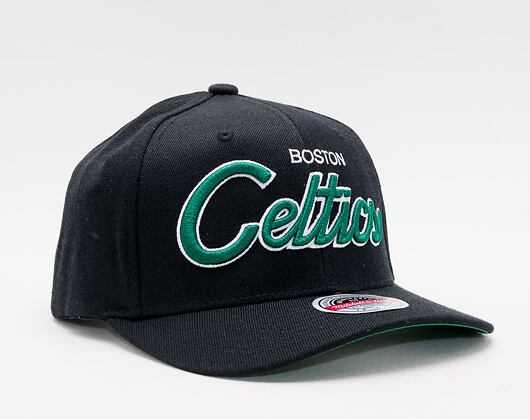 Kšiltovka Mitchell & Ness Team Script 2.0 Stretch Snapback Boston Celtics Black