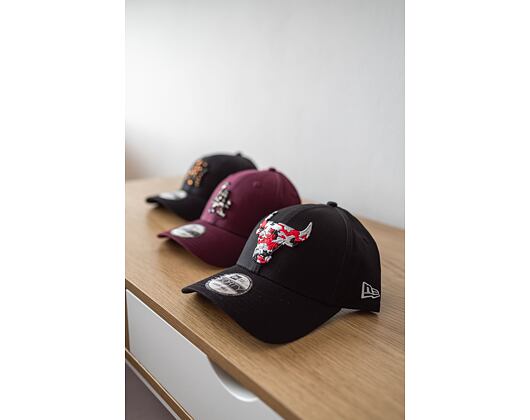 Kšiltovka New Era 9FORTY NBA Wild Camo Chicago Bulls Black