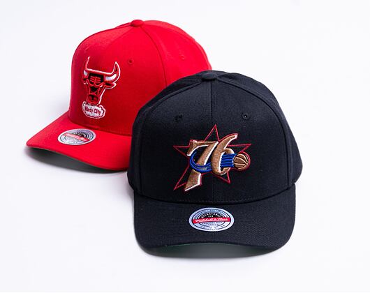Kšiltovka Mitchell & Ness Team Ground 2.0 Stretch Snapback HWC Philadelphia 76ers Black