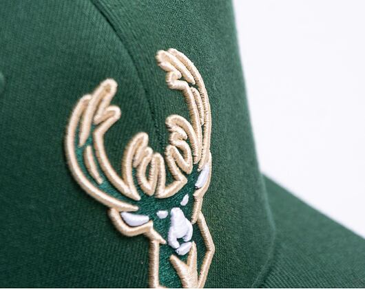 Kšiltovka Mitchell & Ness Team Ground 2.0 Stretch Snapback Milwaukee Bucks Green