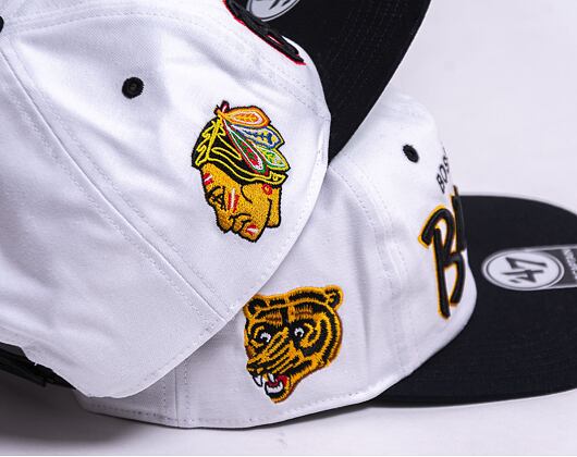 Kšiltovka '47 Brand Chicago Blackhawks Crosstown TT '47 CAPTAIN RF White