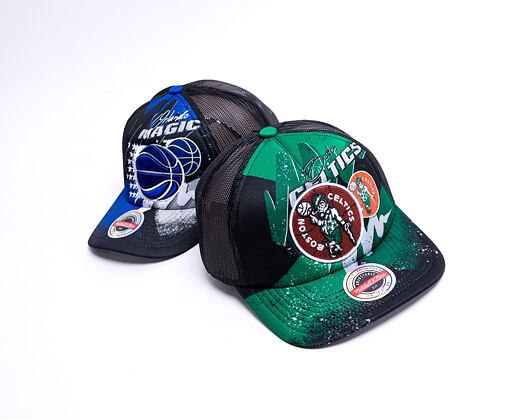 Kšiltovka Mitchell & Ness Hyper Trucker Snapback HWC Boston Celtics Black
