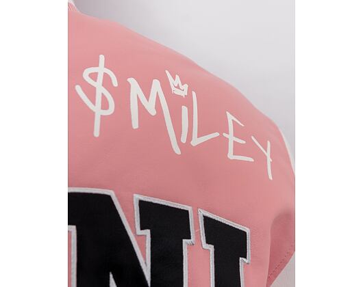 Bunda Karl Kani OG Block Scribble College Smiley Jacket rose/white