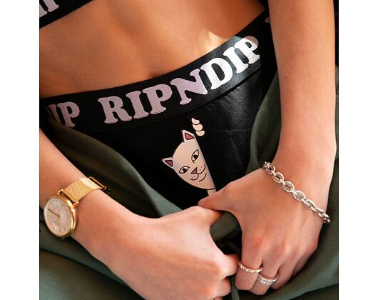 Trenýrky RIP N DIP RND4608 Peek A Nermal Boxers Black
