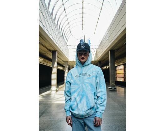 Mikina Rip N Dip Sent From Heaven Hoodie Light Blue Spiral Dye RND9036