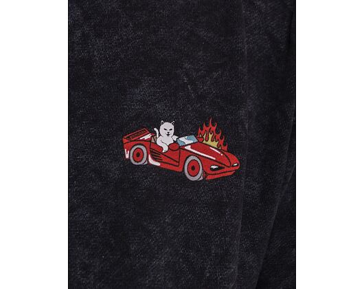 Mikina Rip N Dip Hell Racer Hoodie Black Mineral Wash RND9041