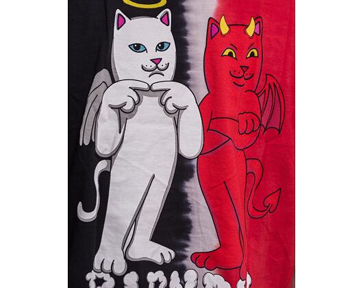 Triko Rip N Dip Angel & Devil Tee Red/Black Split Dye RND9078