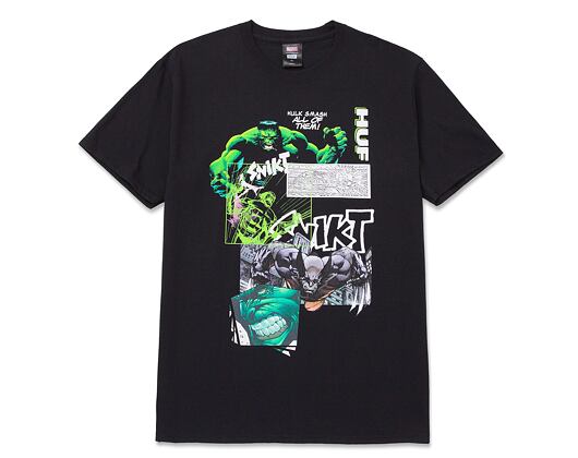 Triko HUF x MARVEL Smash Up T-Shirt Black