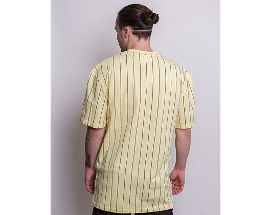 Triko Signature Karl Kani Jeans Washed Pinstripe Tee light yellow