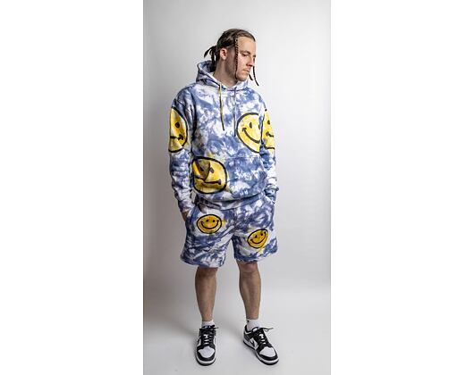 Mikina Market Smiley Sun Dye Yellow/Blue Tie-Die