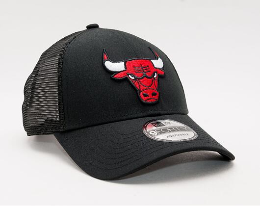 Kšiltovka New Era 9FORTY Trucker NBA Home Field Chicago Bulls Strapback Black