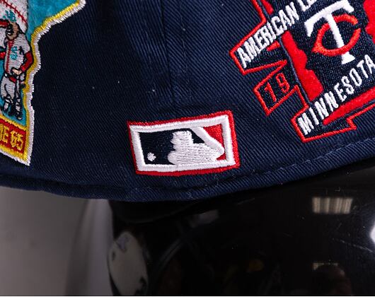 Kšiltovka New Era 59FIFTY MLB Cooperstown Minnesota Twins Fitted Oceanside Blue