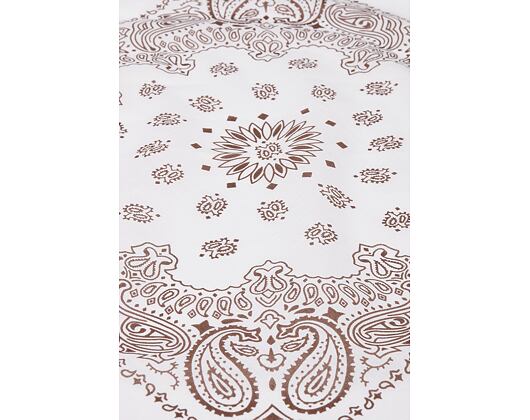 Šátek Urban Classics Bandana Wht/Brn