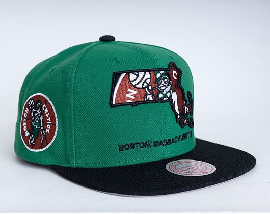 Kšiltovka Mitchell & Ness Boston Celtics Team Insider Snapback HWC Green / Black