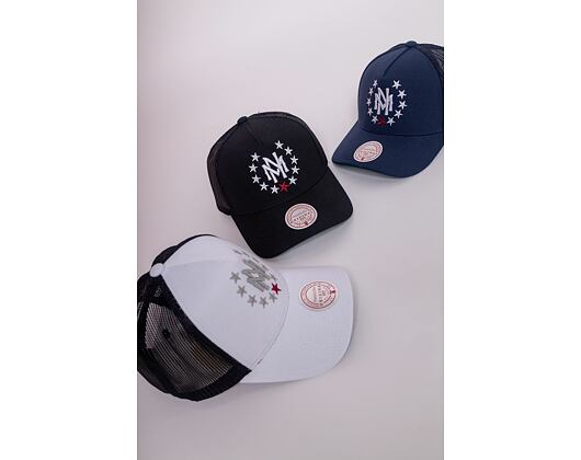 Kšiltovka Mitchell & Ness Branded Essential Stars Trucker Snapback Black
