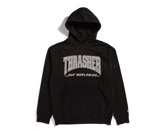 Mikina HUF × Thrasher Bayview Hoodie Black