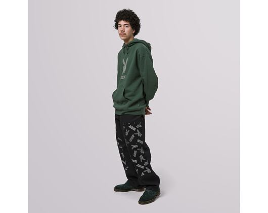 Mikina HUF Playboy Rhinestone Hoodie Forest Green
