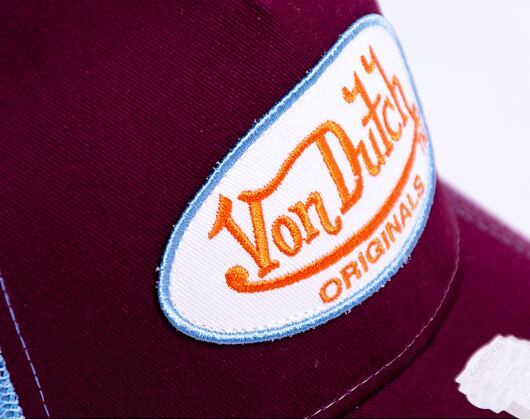Kšiltovka Von Dutch Boston Trucker Cotton Twill Purple/Lt.Blue