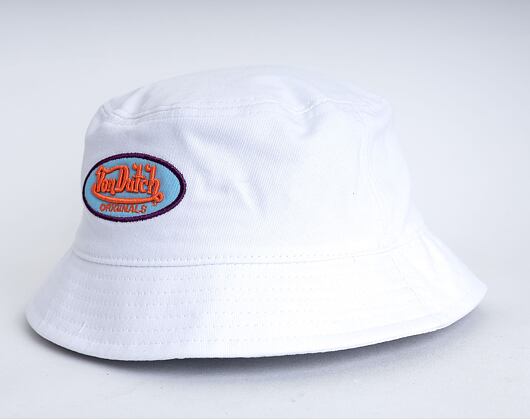 Klobouk Von Dutch Phoenix Bucket Cotton Twill White