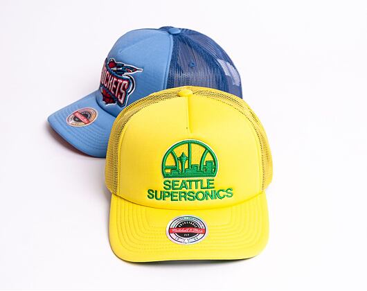 Kšiltovka Mitchell & Ness Keep On Truckin Trucker Hwc Seattle Supersonics Yellow