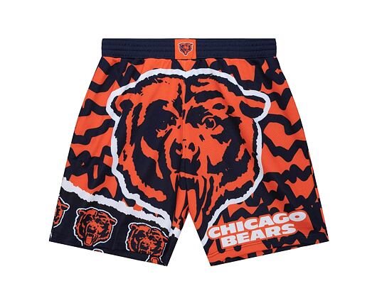 Kraťasy Mitchell & Ness NFL Jumbotron 2.0 Shorts Chicago Bears Navy / Orange
