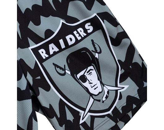 Kraťasy Mitchell & Ness NFL Jumbotron 2.0 Shorts Oakland Raiders Black / Silver