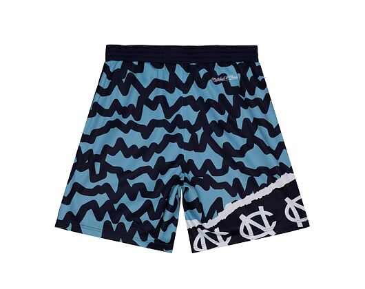 Kraťasy Mitchell & Ness NCAA Jumbotron 2.0 Shorts University Of North Carolina Navy / Light Blue