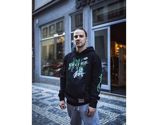 Mikina Mitchell & Ness Hyper Hoops Hoodie Boston Celtics Black