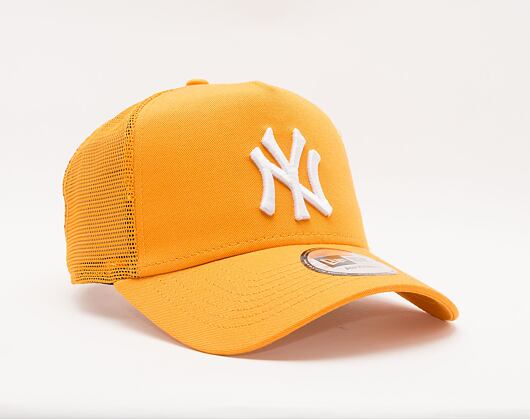Kšiltovka New Era 9FORTY A-Frame Trucker Tonal Mesh New York Yankees Snapback Tangerine