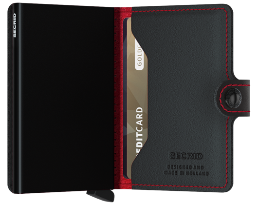 Peněženka Miniwallet Secrid Perforated Black-Red