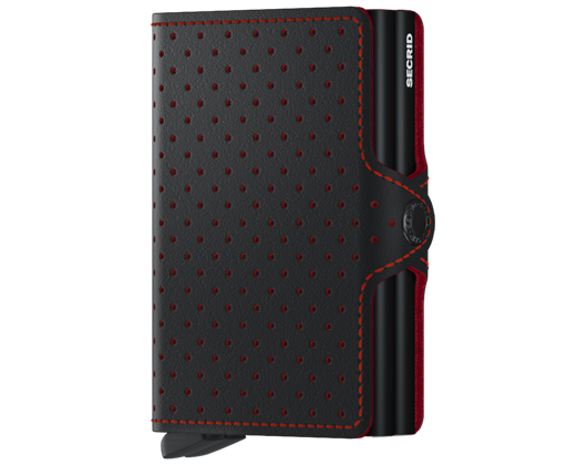 Peněženka Twinwallet Secrid Perforated Black-Red