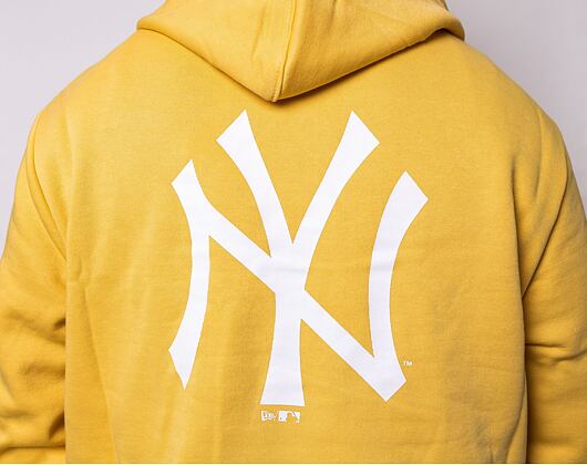 Mikina New Era MLB League Essential Back Print Hoody New York Yankees Yellow/White