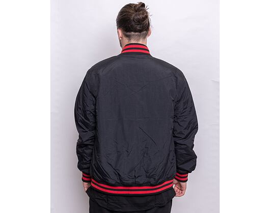 Bunda New Era NBA Team Logo Bomber Jacket Chicago Bulls Black / Red