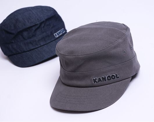 Kšiltovka Kangol - Cotton Twill Army Cap - Grey