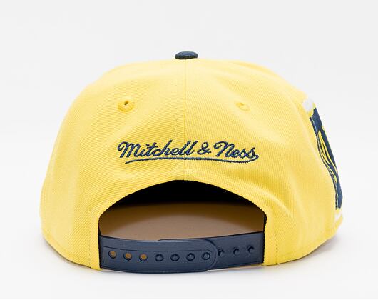 Kšiltovka Mitchell & Ness Jumbotron Snapback University Of Michigan Yellow / Navy