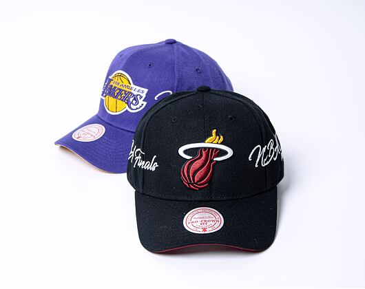 Kšiltovka Mitchell & Ness Champ Wrap Pro Snapback Miami Heat Black