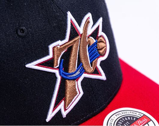 Kšiltovka Mitchell & Ness Team 2 Tone 2.0 Stretch Snapback Hwc Philadelphia 76Ers Black / Red