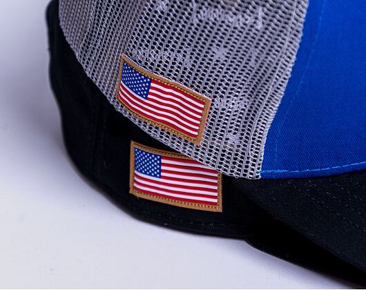 Kšiltovka Capslab NASA A-Frame Trucker CL/NASA/1/NAS3 Royal Blue / Grey / Black